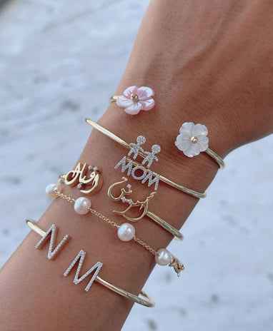 Amara Two Alphabets Bangle