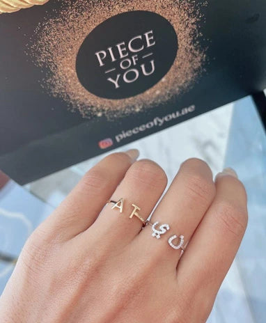 Amara Two Alphabets Ring