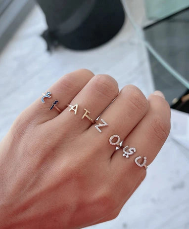 Amara Two Alphabets Ring