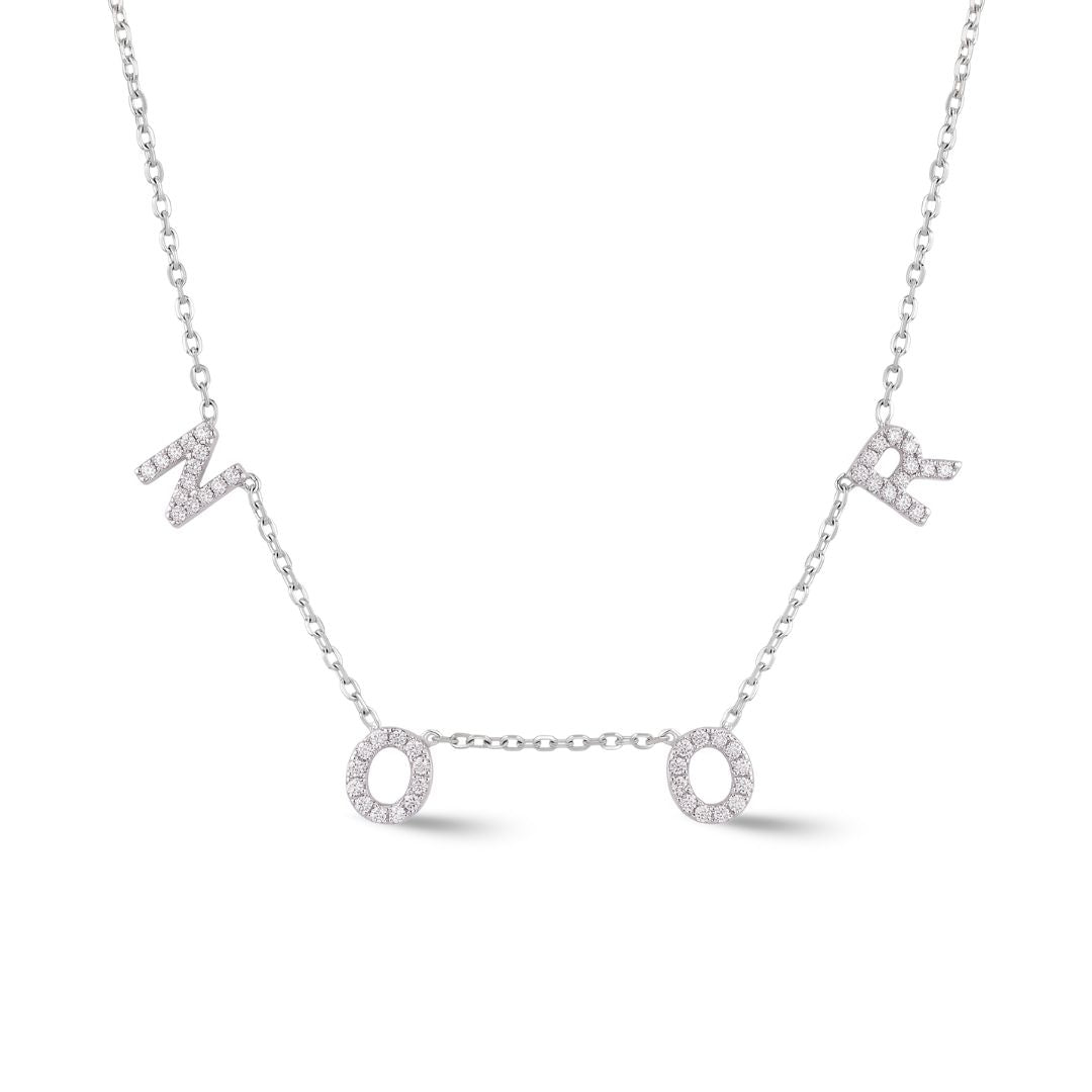 Zeeana Spaced Out Initial Necklace
