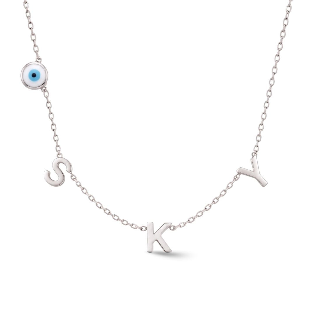 Zeeana Spaced Out Initial Necklace