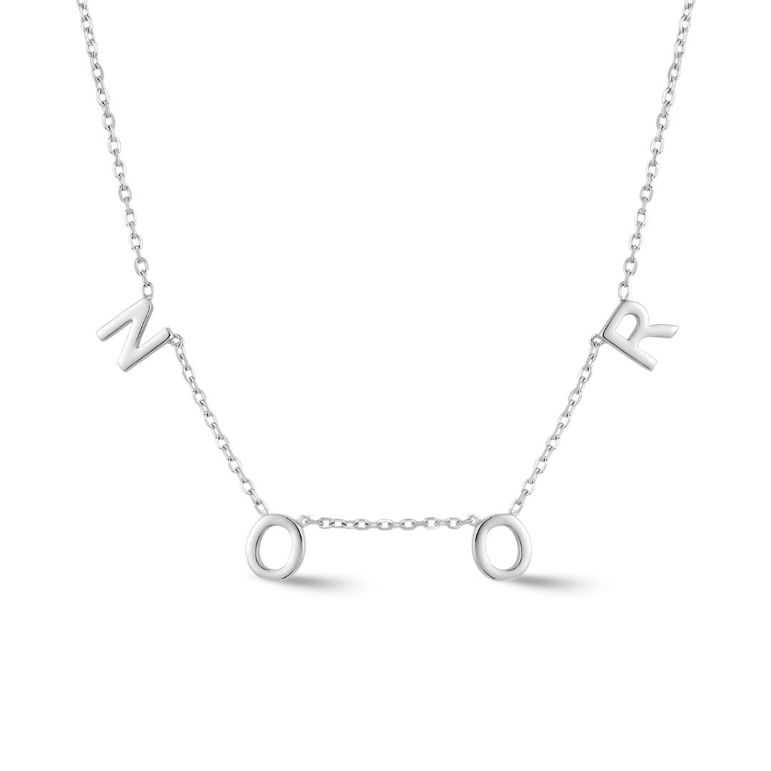 Zeeana Spaced Out Initial Necklace