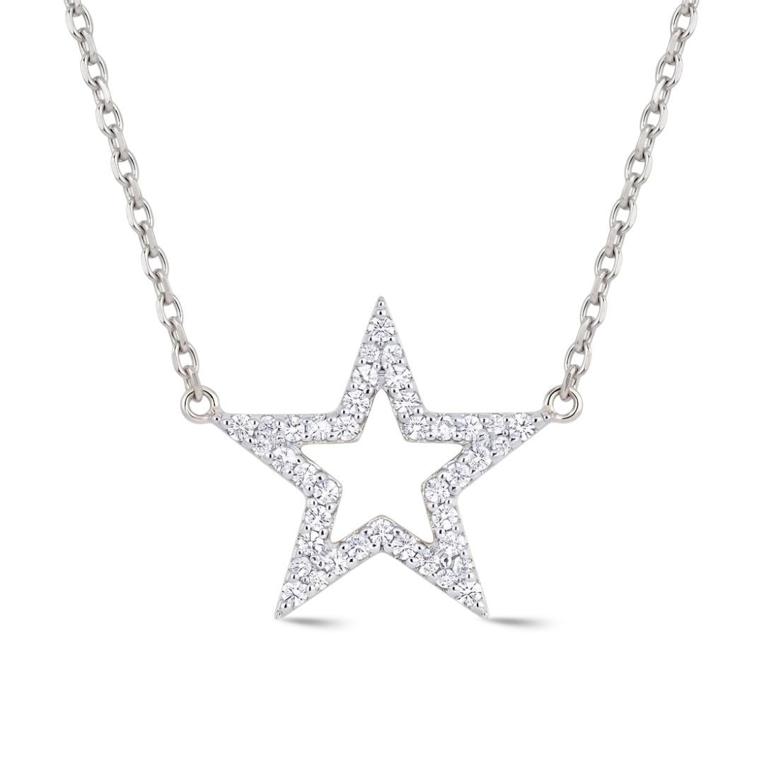 Timeless essentials Diamond Star or Heart Necklace