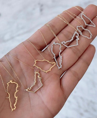 World Roots Necklace (Personalize with Any Countries)