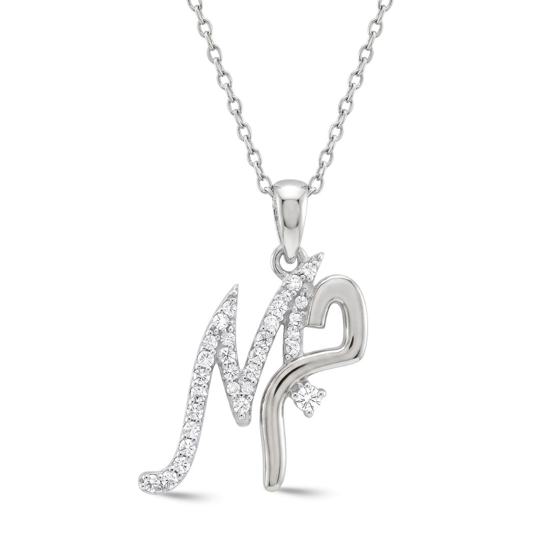 Zeeana Two Alphabet Combo Necklace