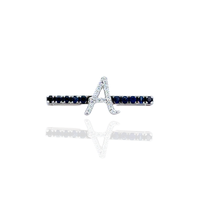 Zeeana Diamond Alphabet And Birthstone Watch Bar