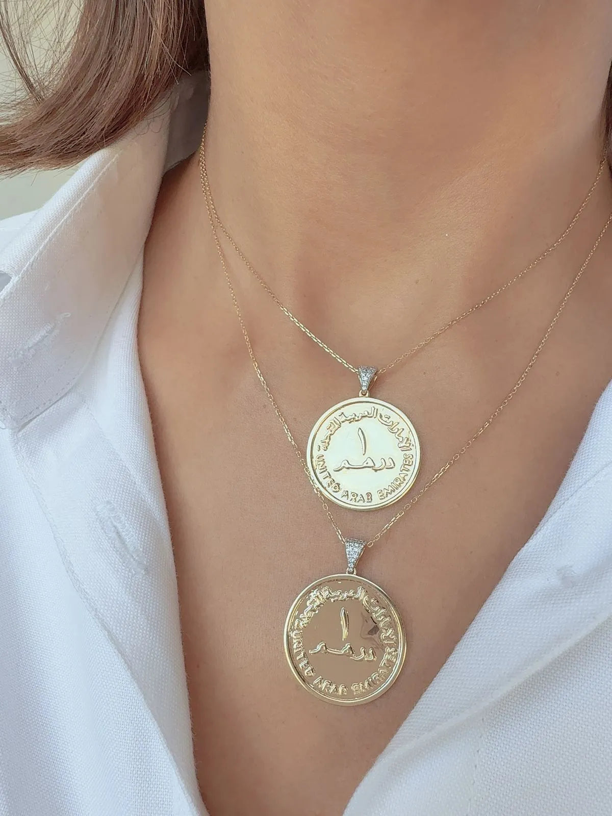 Roots Dirham Coin Necklace