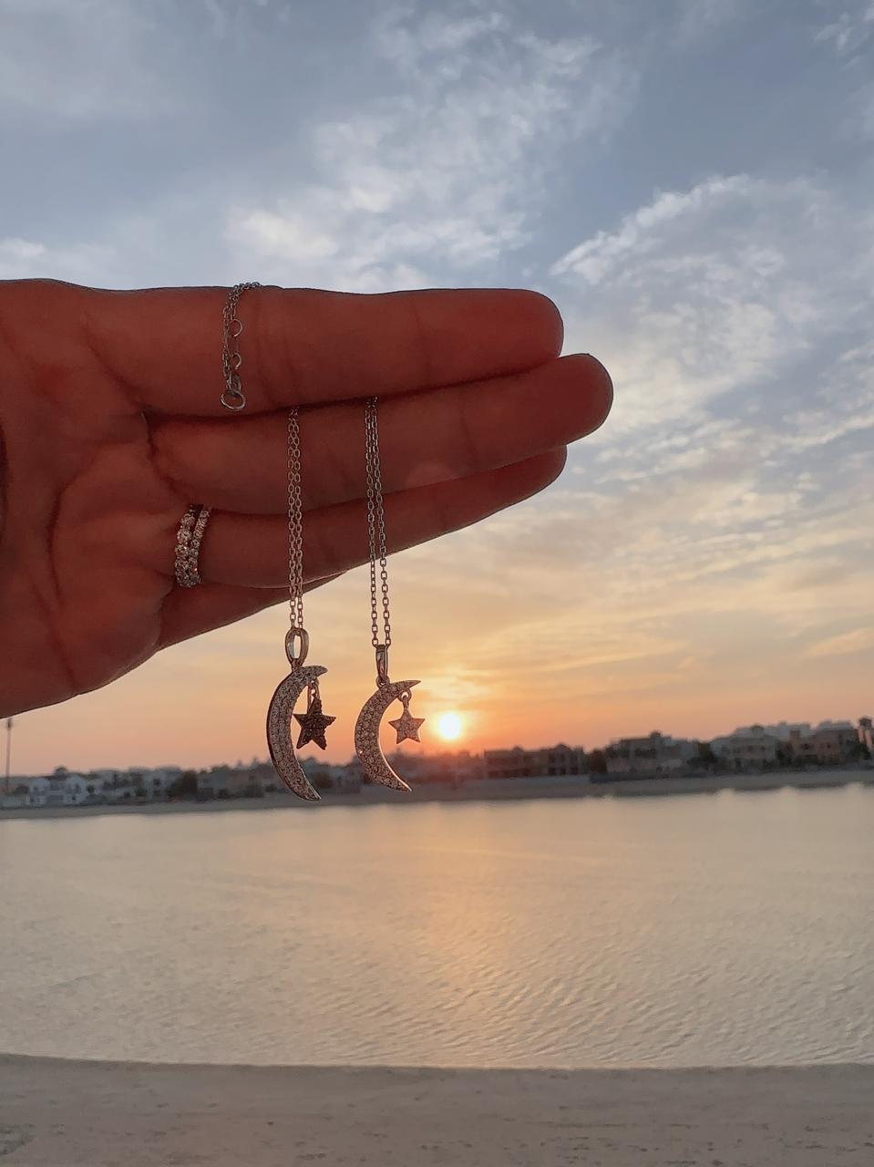 Timeless essentials Star and Moon Necklace