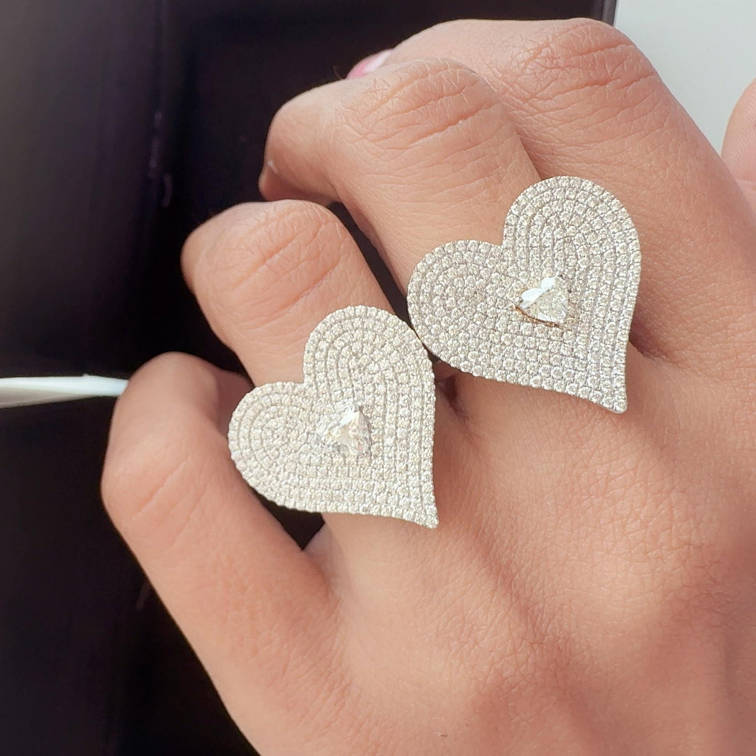 Amara Statement Heart Ring