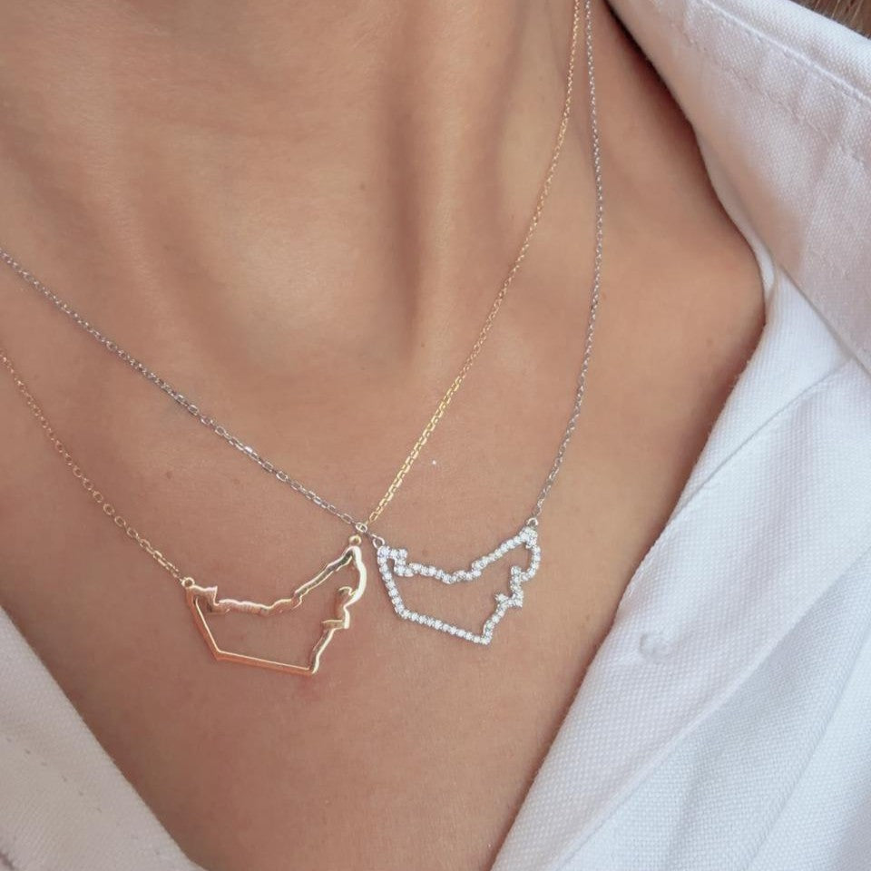 UAE Heritage Outline Necklace