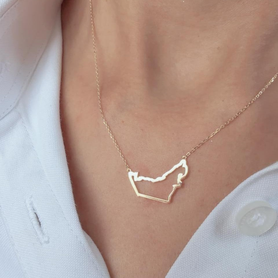 UAE Heritage Outline Necklace