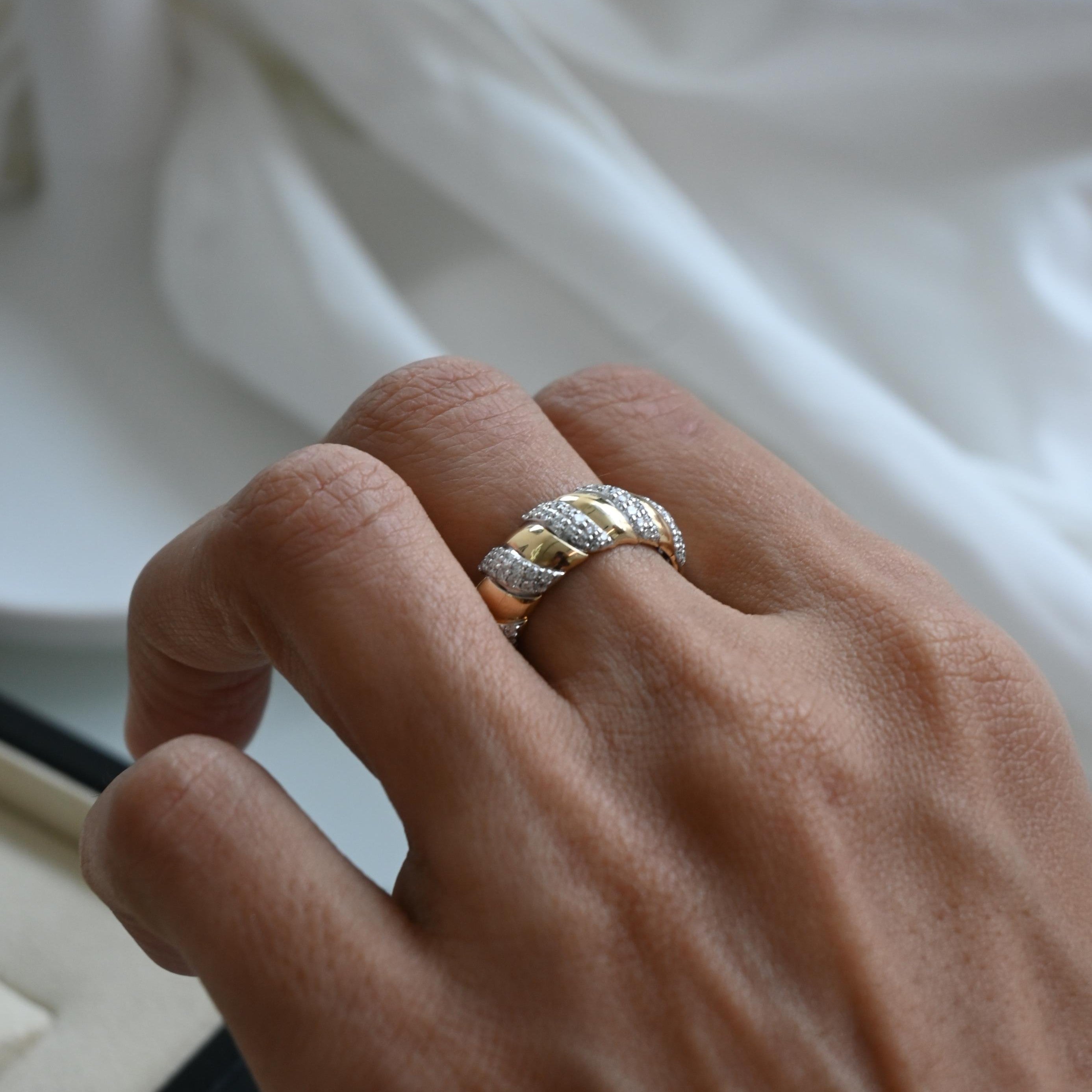 Luxury Edit Spiral Diamond Ring