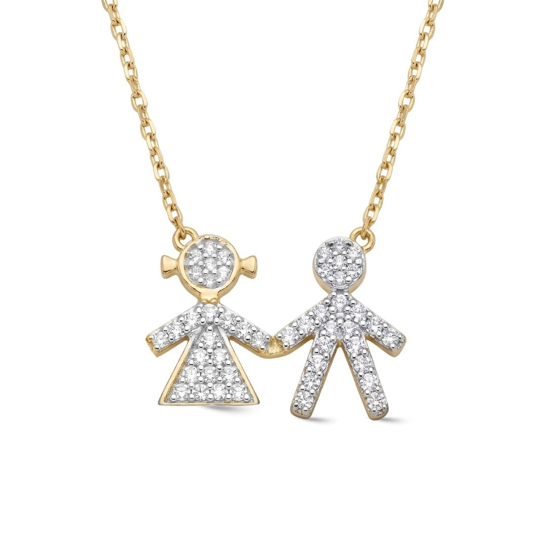 Zeeana Children's Diamond Necklace