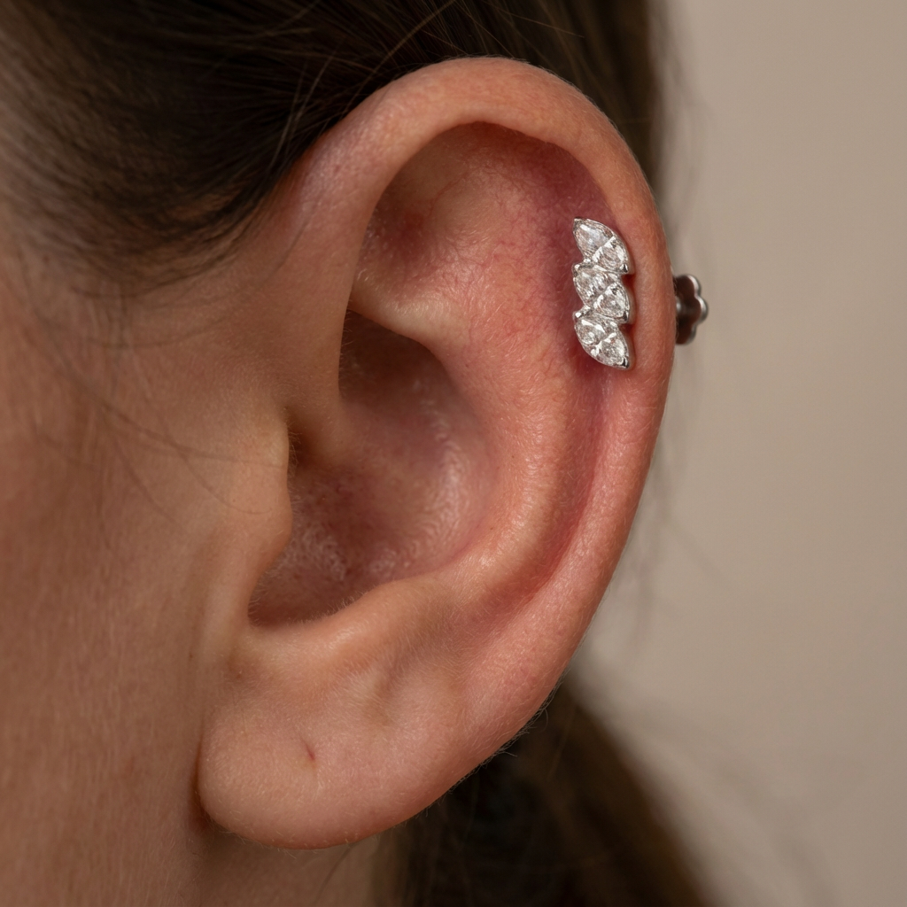 Timeless essentials Three Marquise Earring