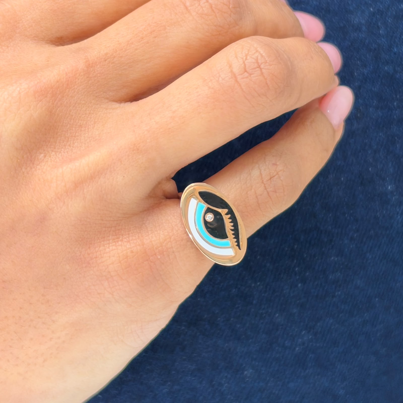 Mystic Eye Pinky Ring