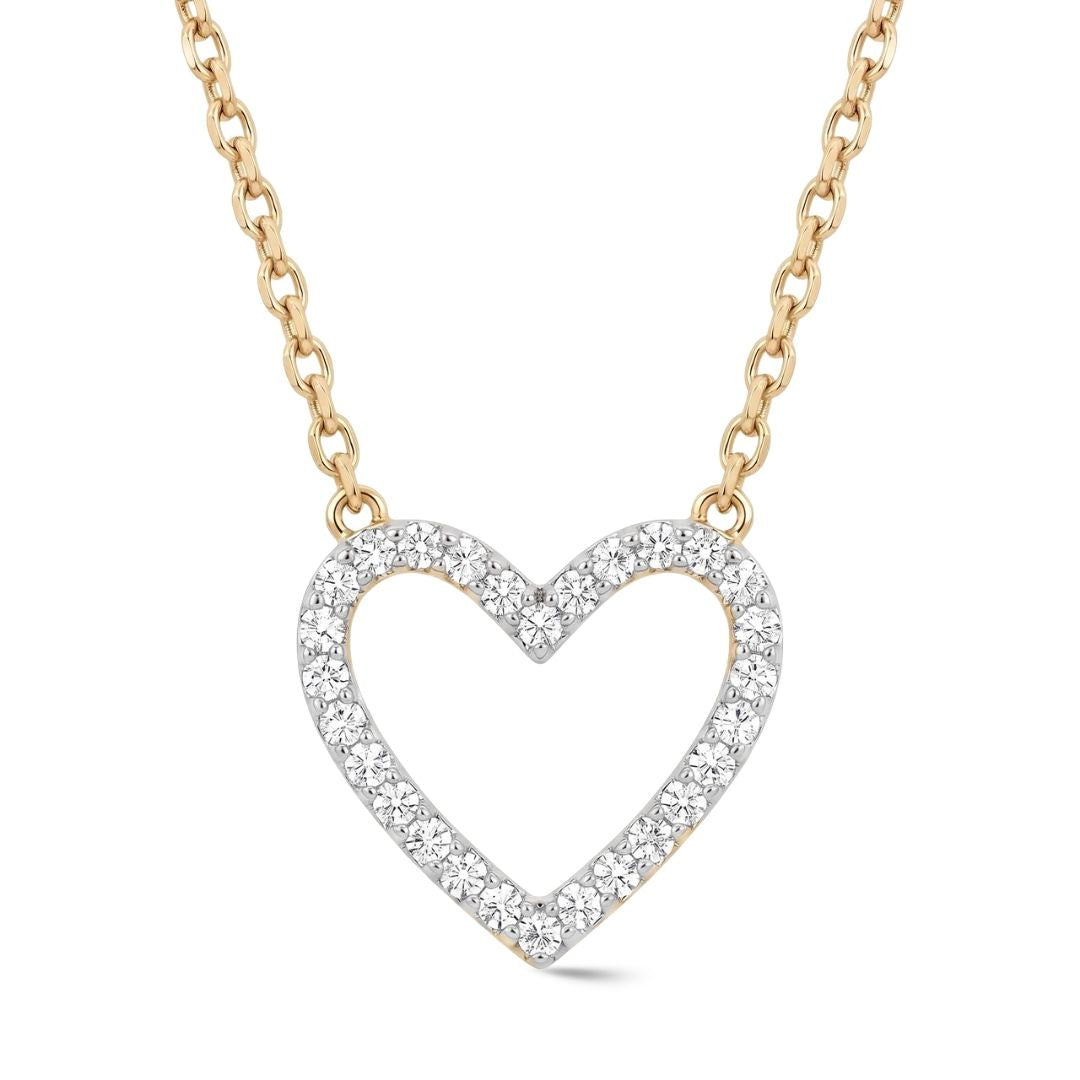 Timeless essentials Diamond Star or Heart Necklace