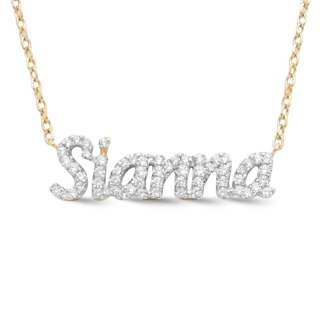 Tiny Treasures Diamond Name Necklace