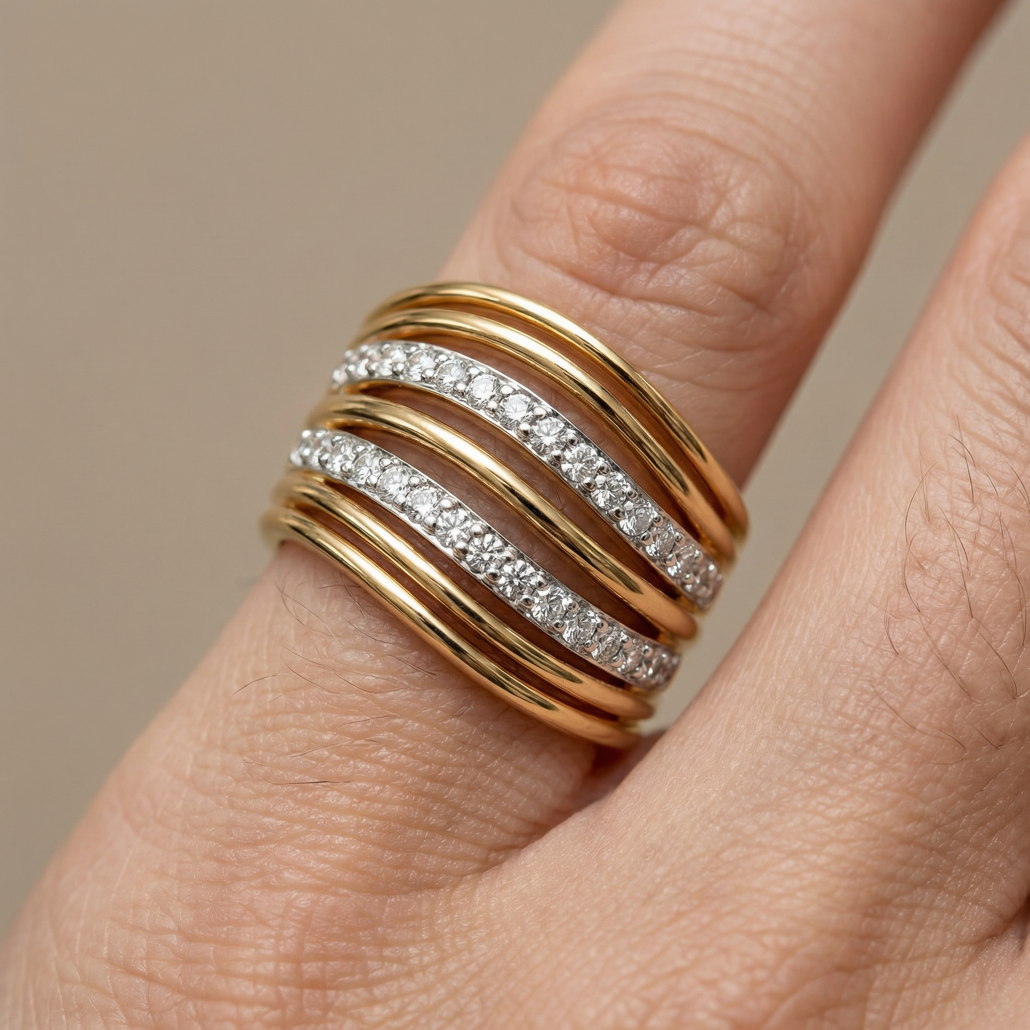 Timeless Interwoven Statement Pinky Ring