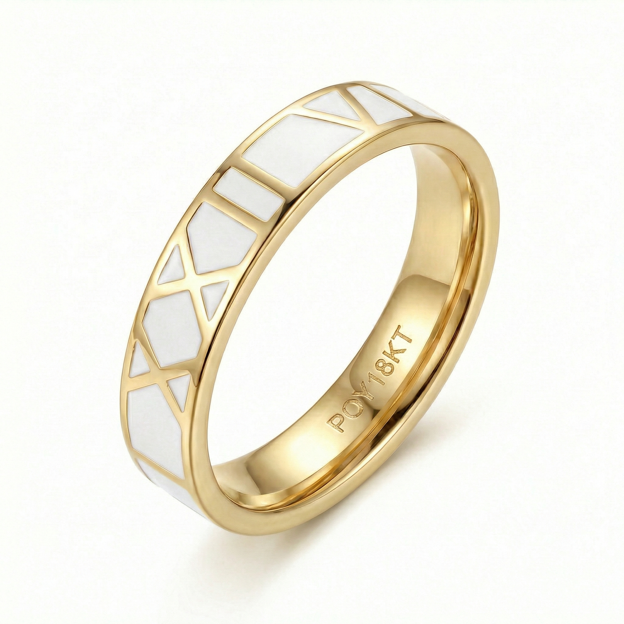 Zeeana Roman Number Date Ring