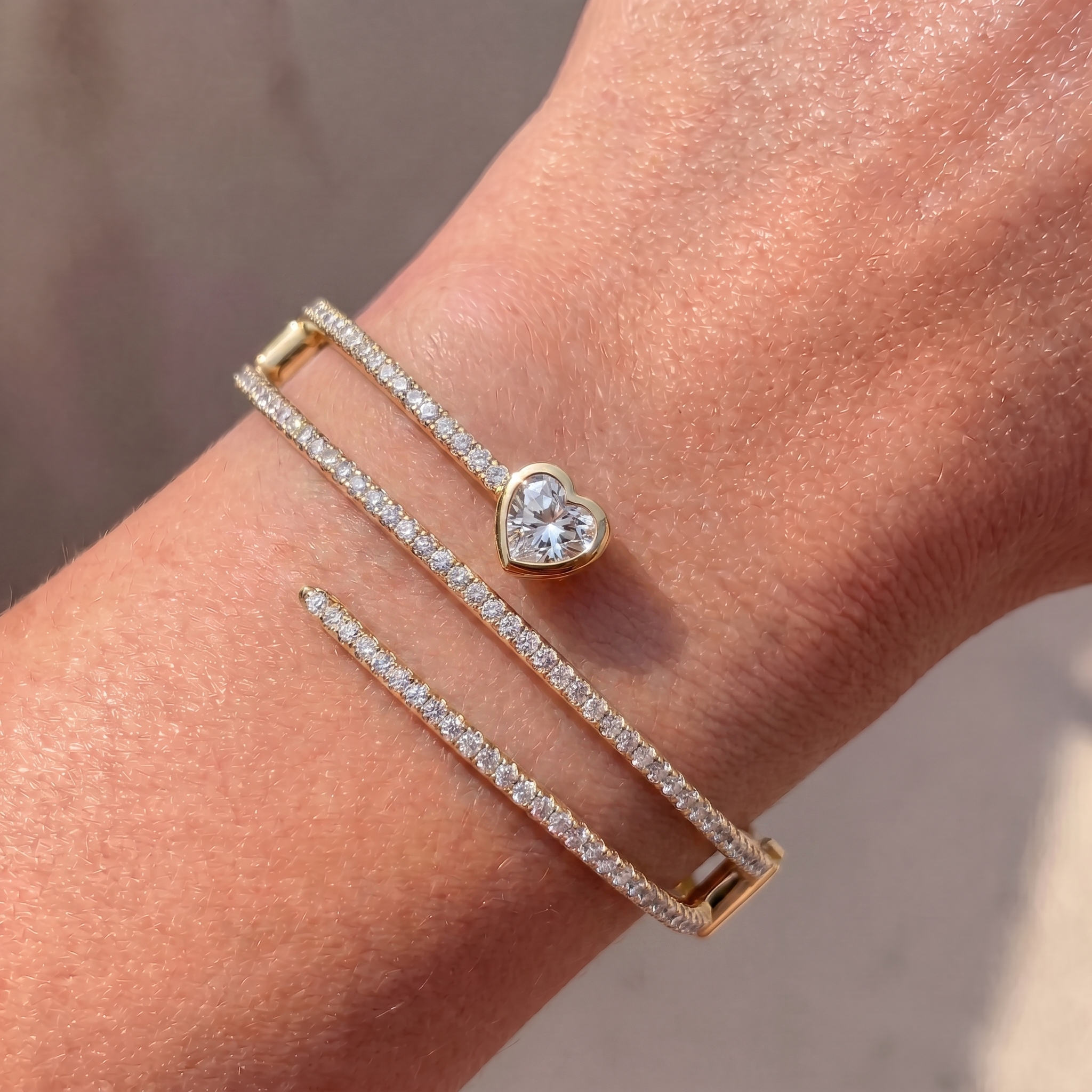 Luxury edit Fancy Shape Statement Bangle