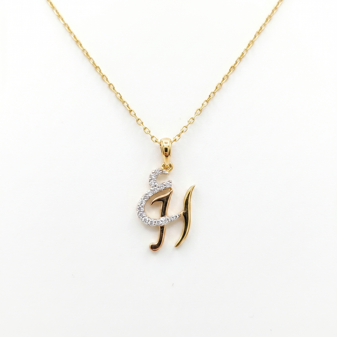 Zeeana Two Alphabet Combo Necklace