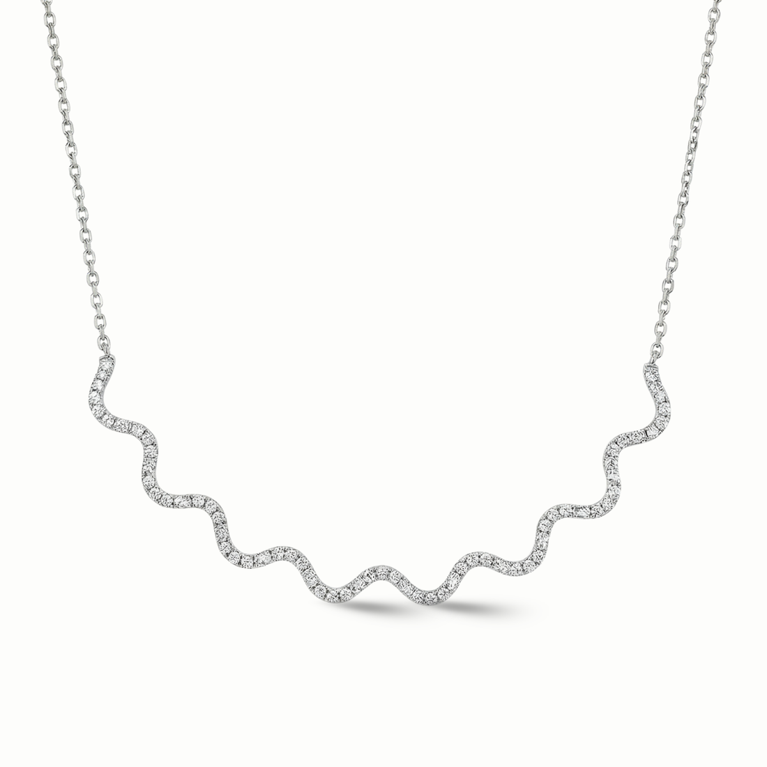 Wave Tennis Necklace