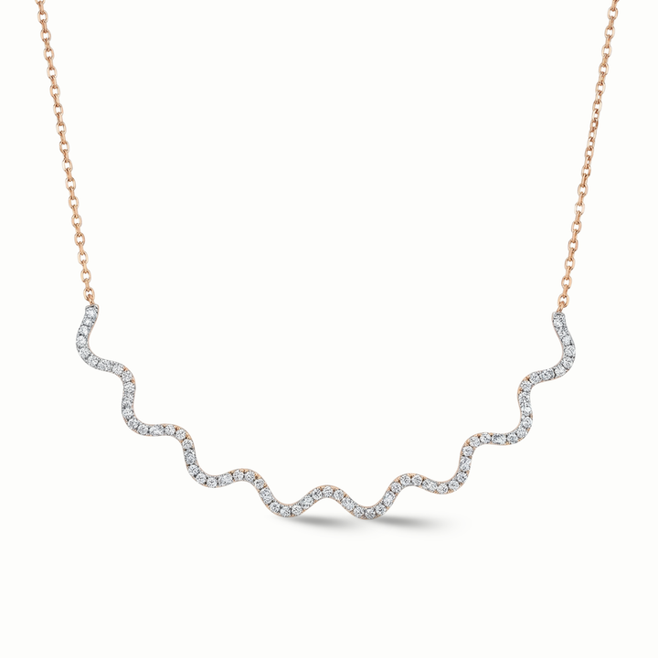 Wave Tennis Necklace