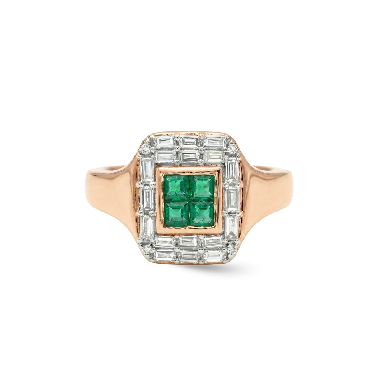Art Deco Gemstone Pinky Ring