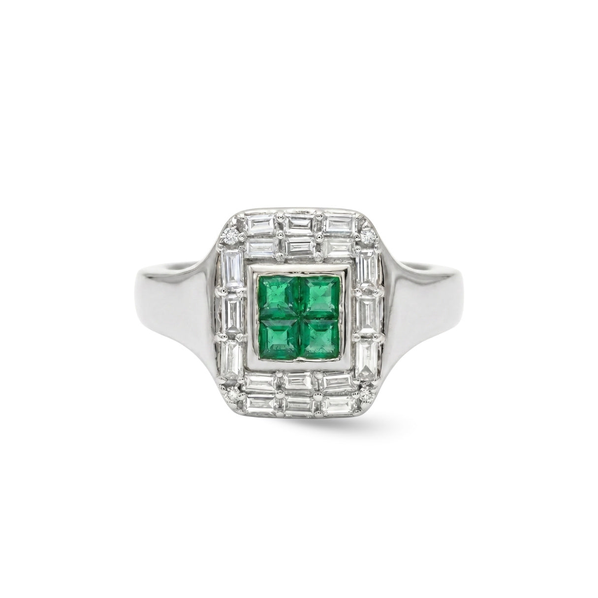 Art Deco Gemstone Pinky Ring
