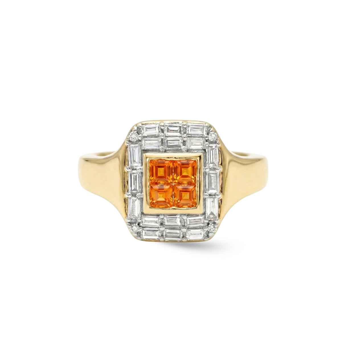 Art Deco Gemstone Pinky Ring