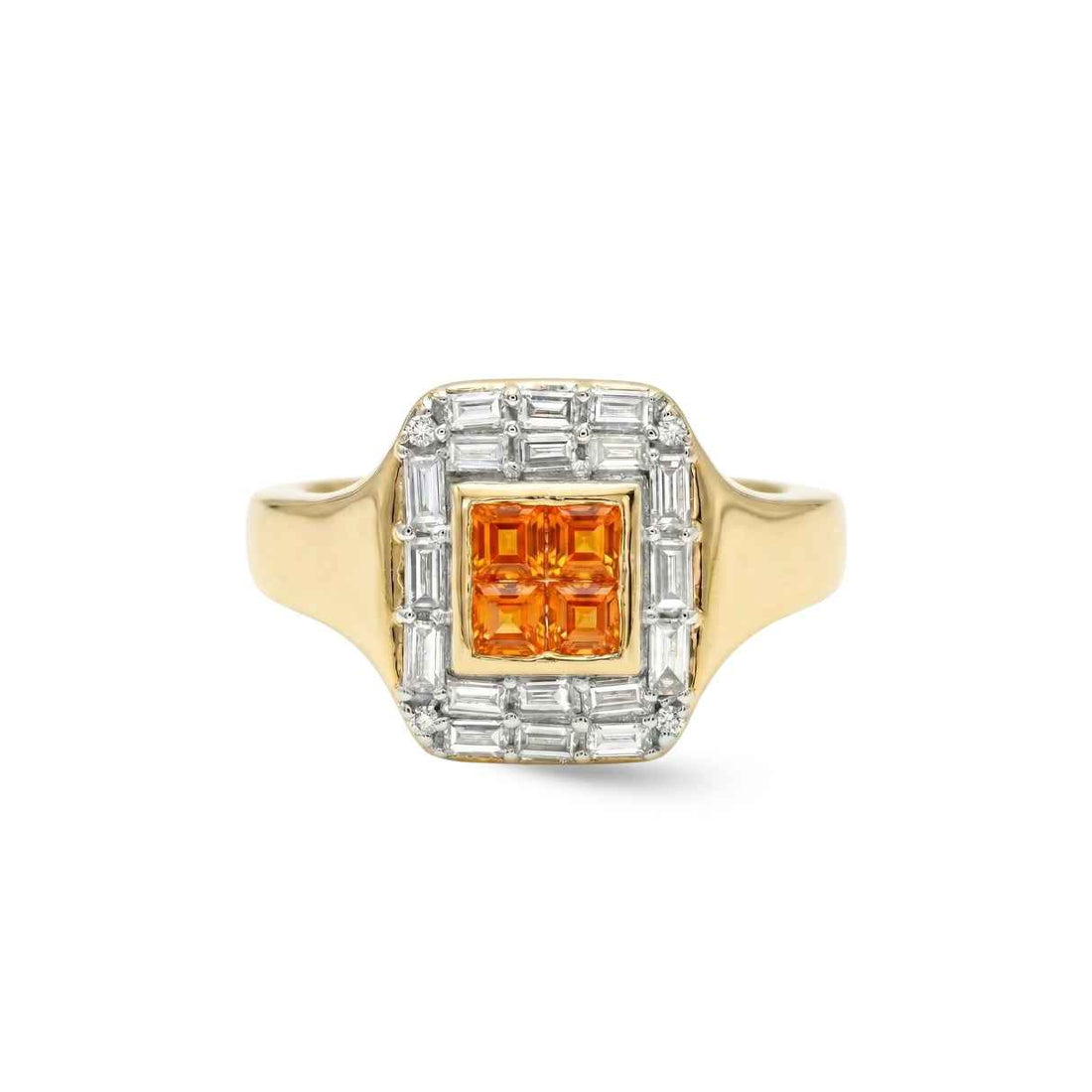 Art Deco Gemstone Pinky Ring