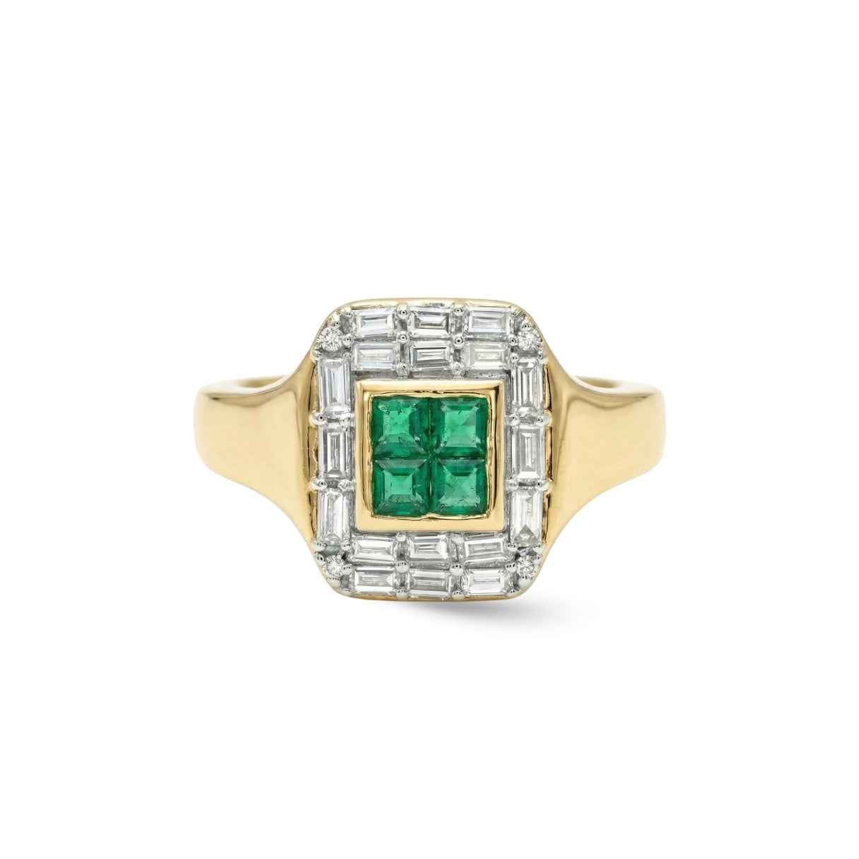 Art Deco Gemstone Pinky Ring