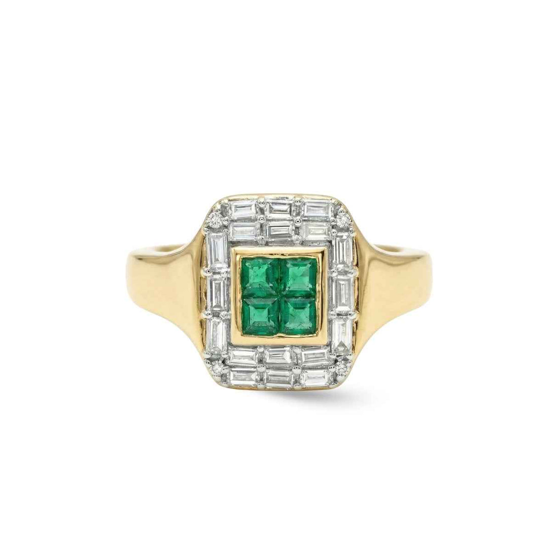 Art Deco Gemstone Pinky Ring