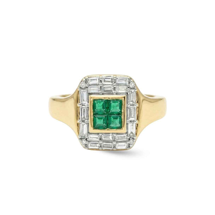Art Deco Gemstone Pinky Ring