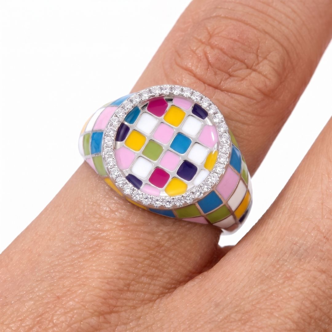 Mosaic Harmony Diamond Ring