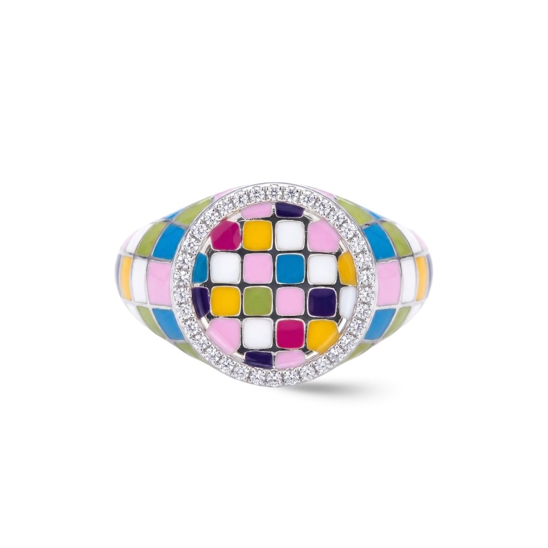 Mosaic Harmony Diamond Ring