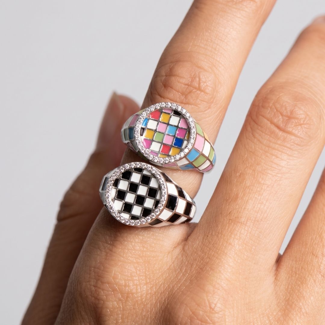 Mosaic Harmony Diamond Ring