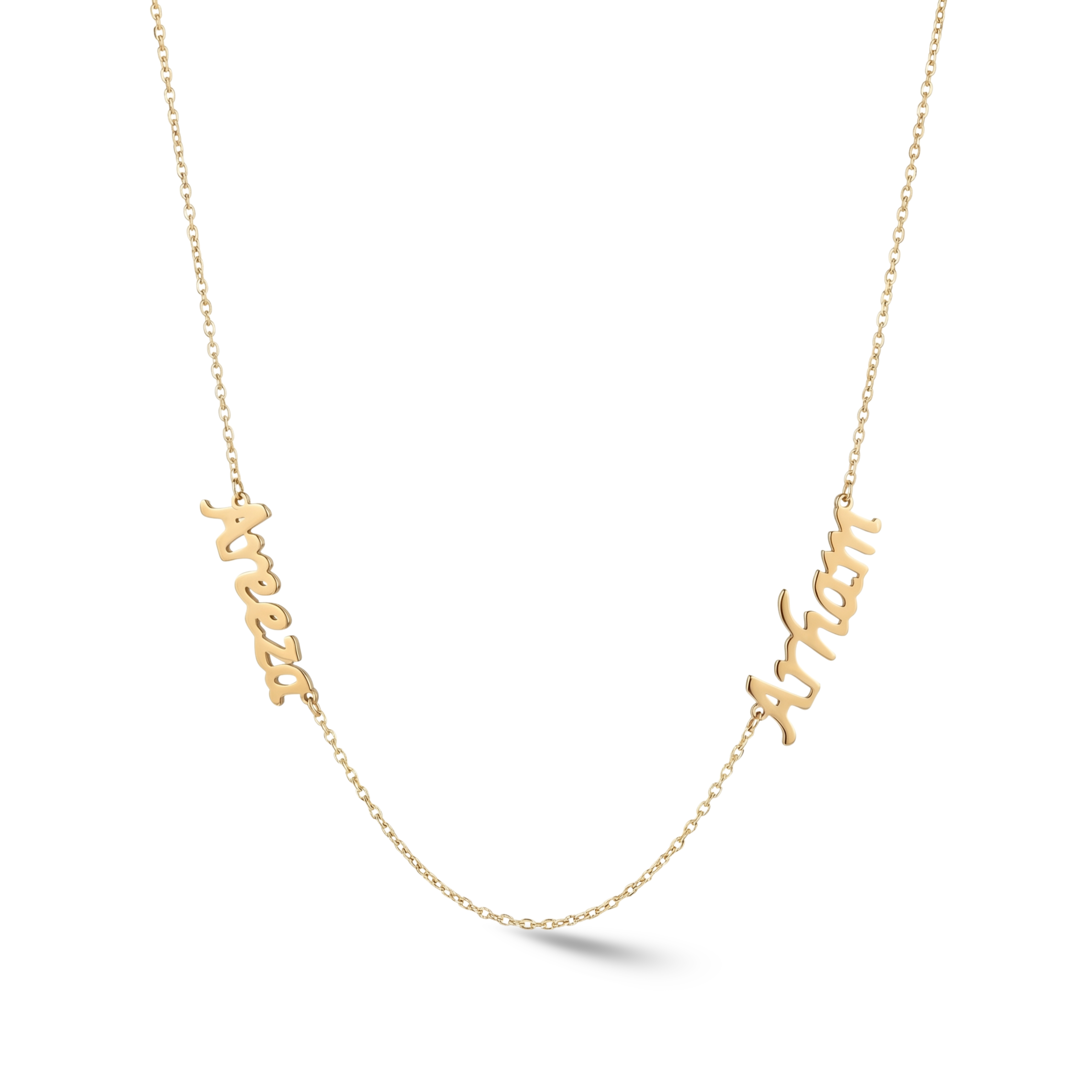 Zeeana Two Name Necklace