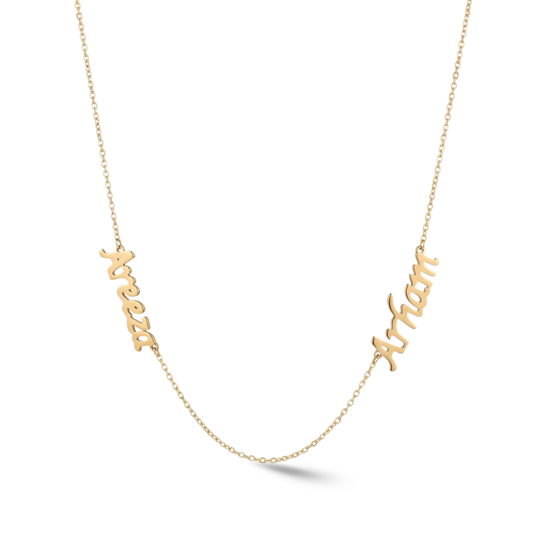 Zeeana Two Name Necklace