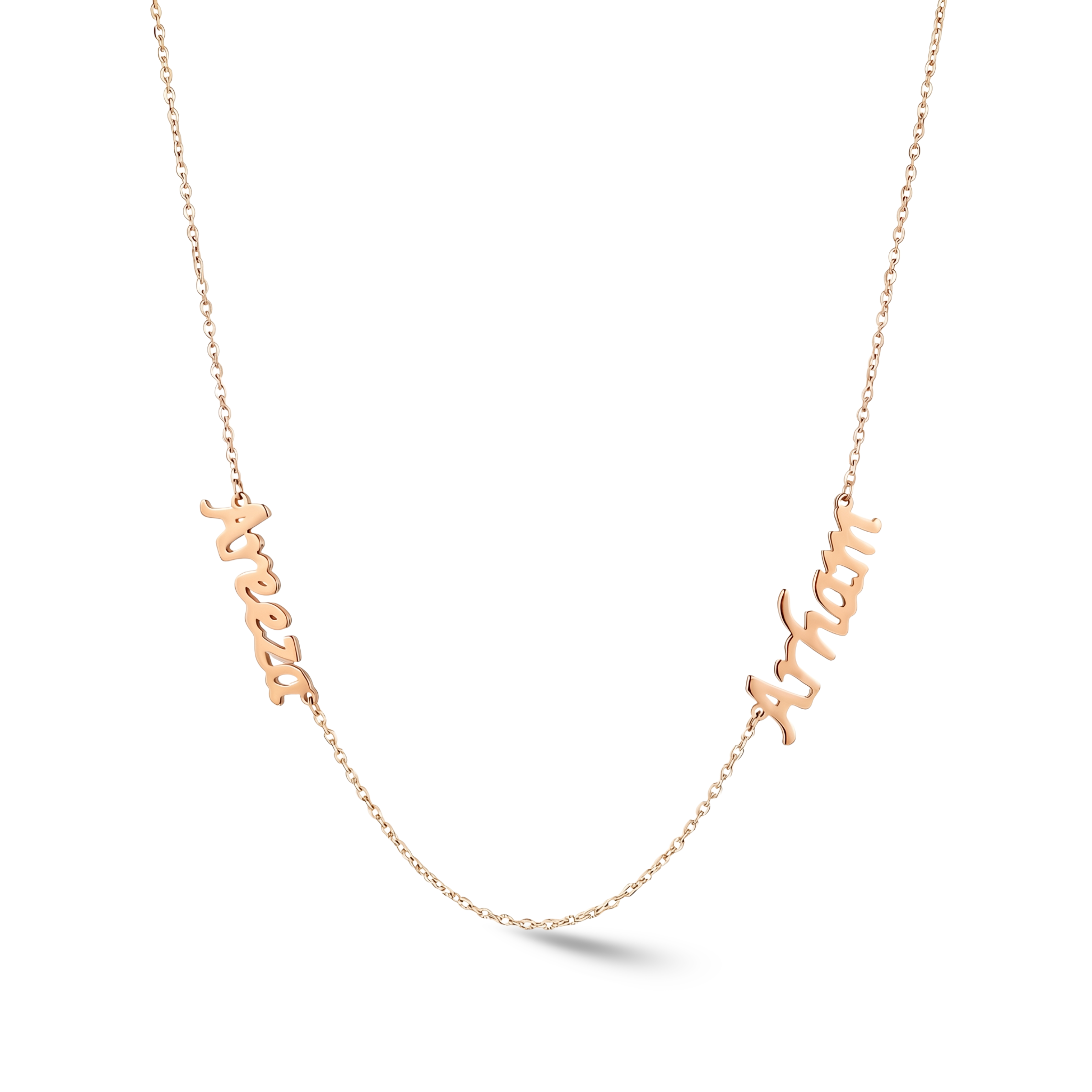 Zeeana Two Name Necklace