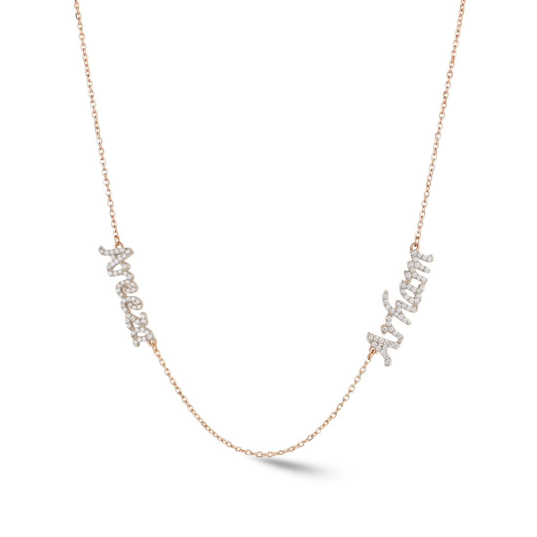 Zeeana Two Name Necklace