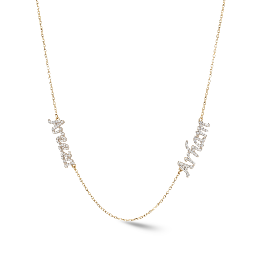 Zeeana Two Name Necklace