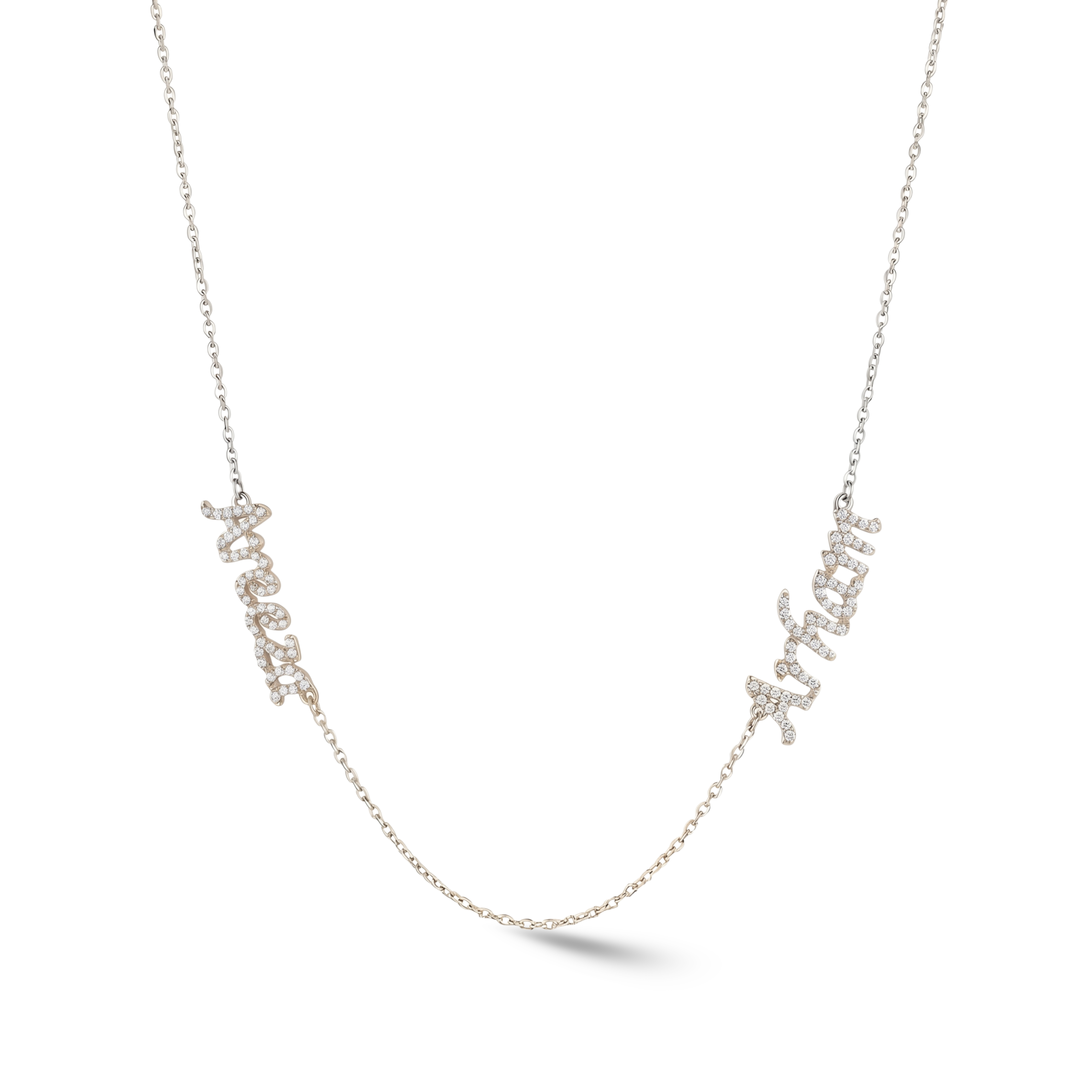 Zeeana Two Name Necklace