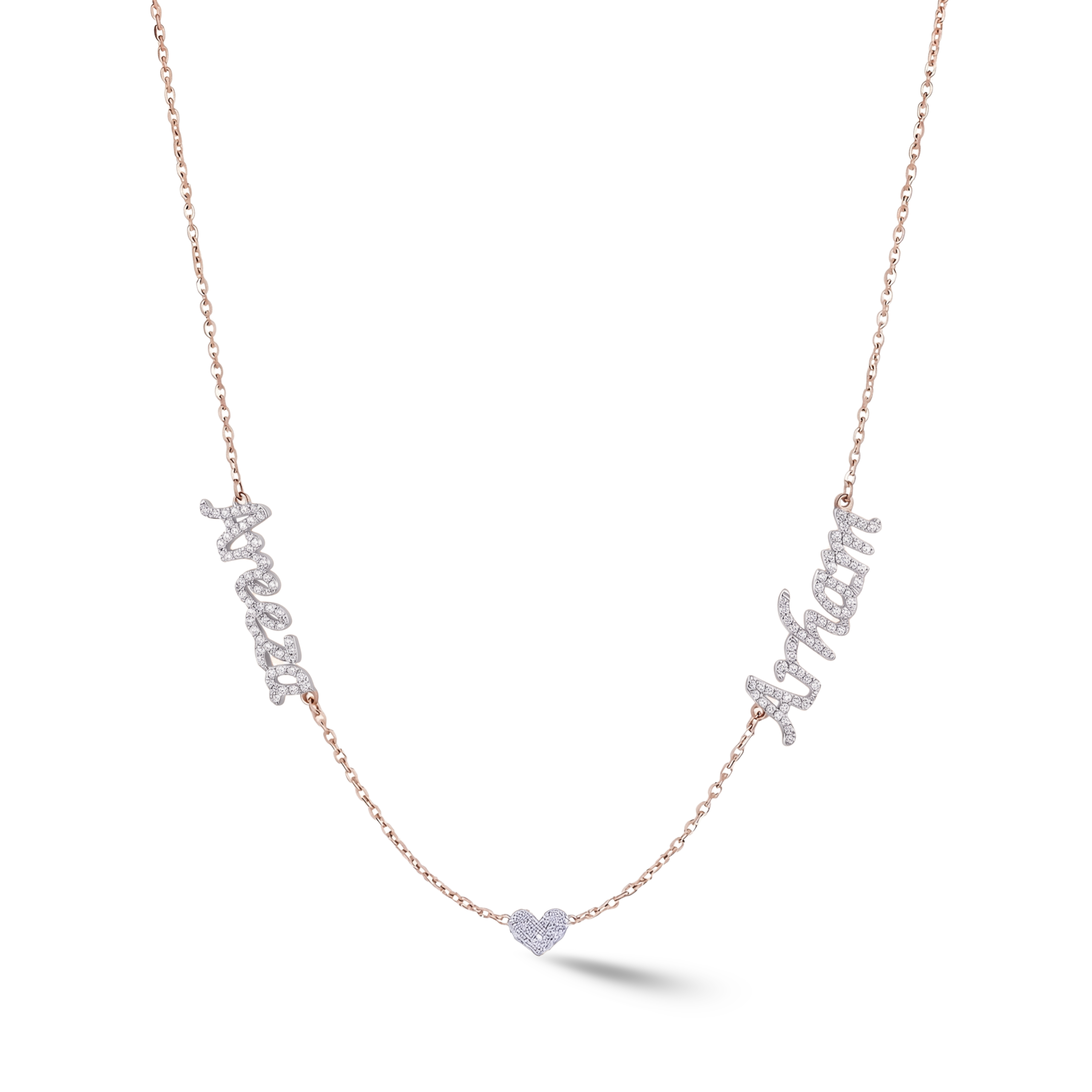 Zeeana Two Name Necklace