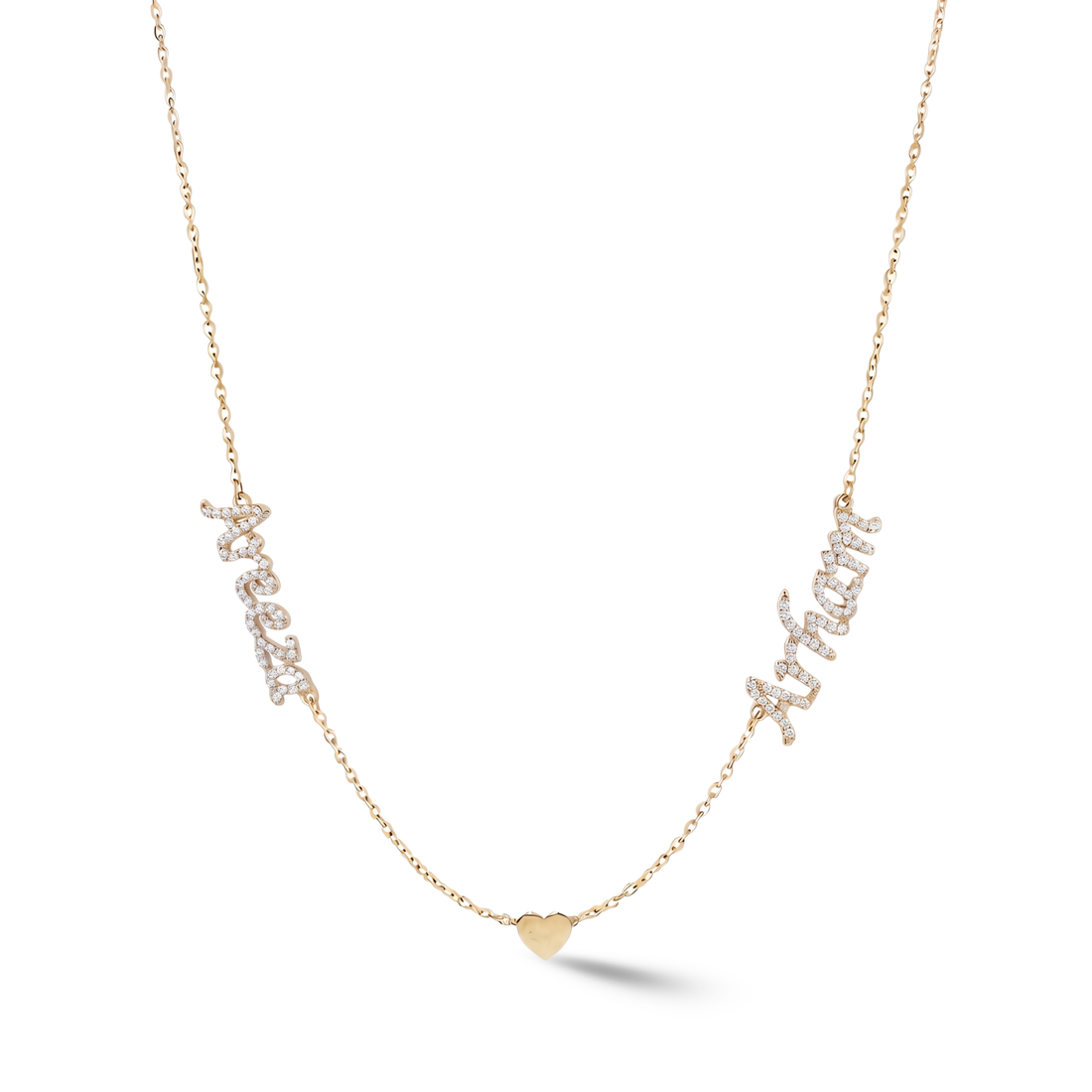 Zeeana Two Name Necklace