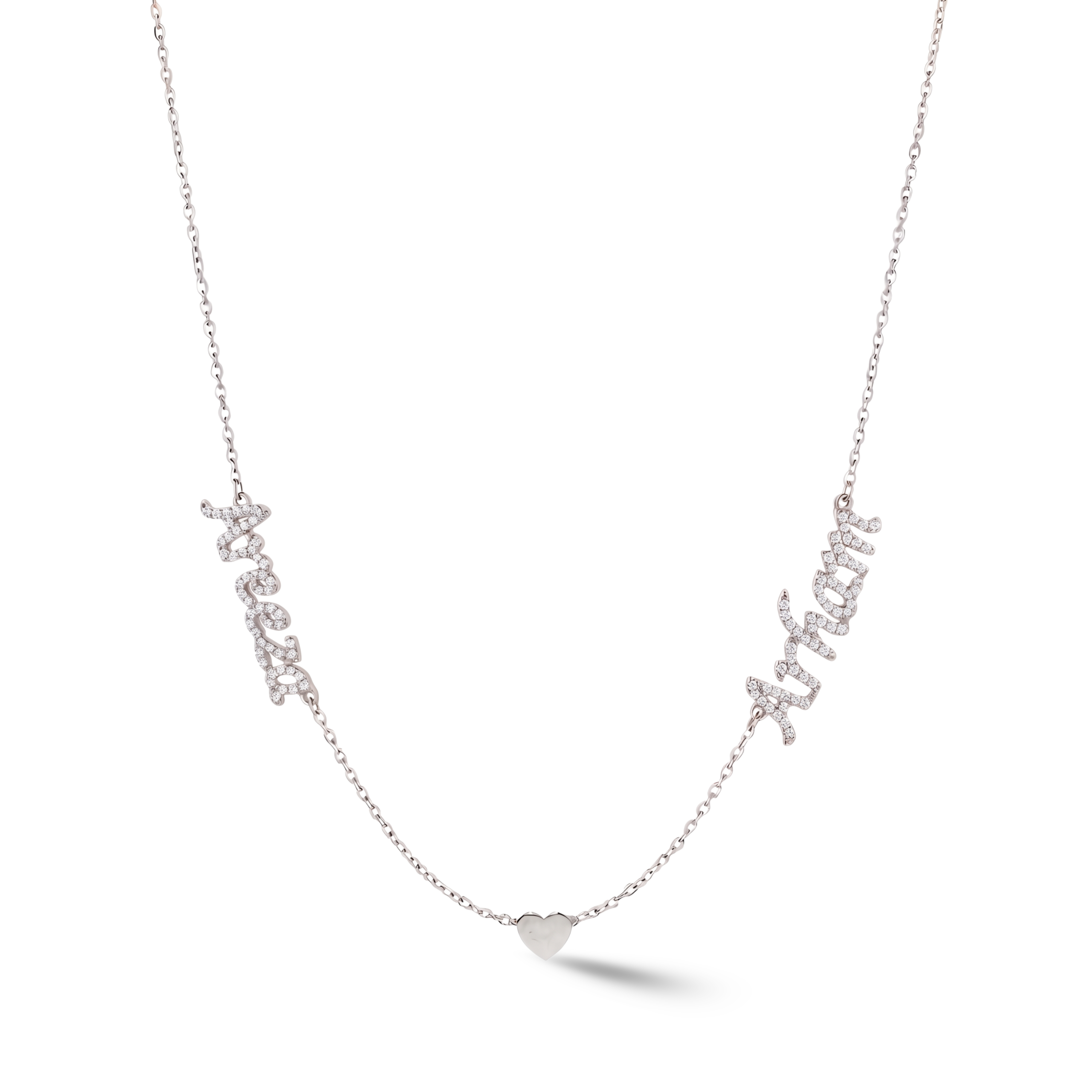 Zeeana Two Name Necklace