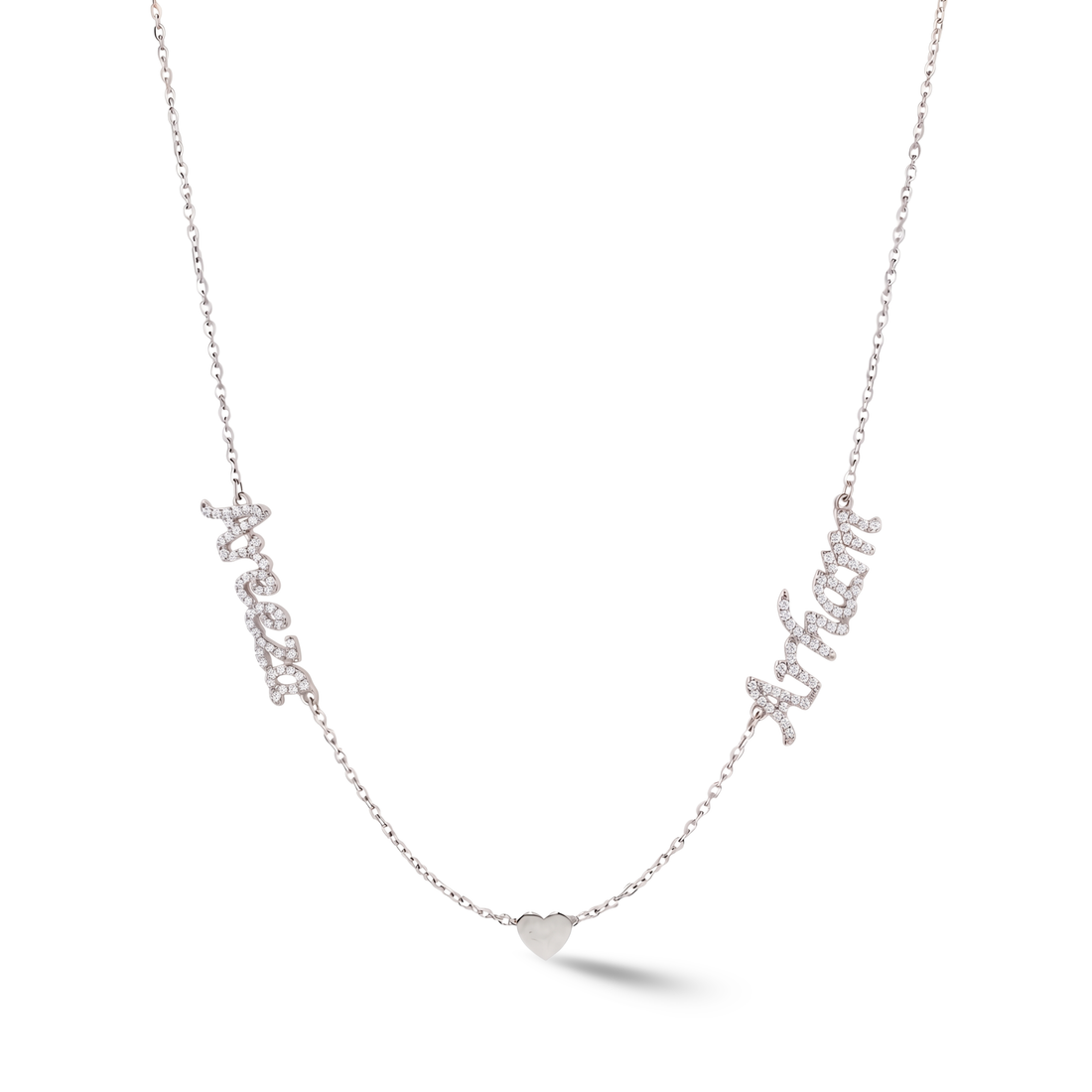 Zeeana Two Name Necklace