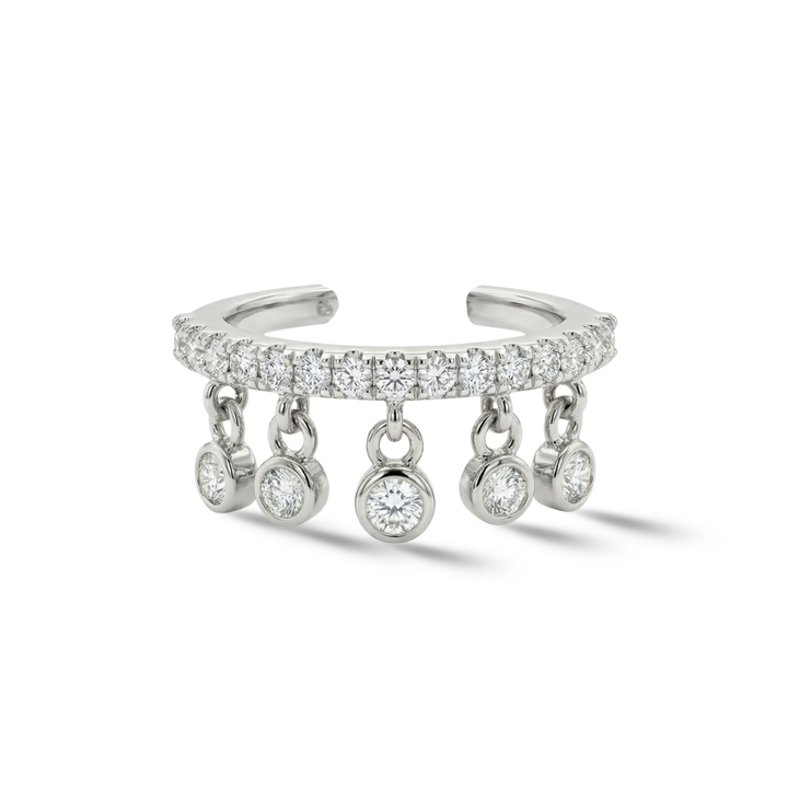 Timeless essentials Dangling Diamond Ear Cuff