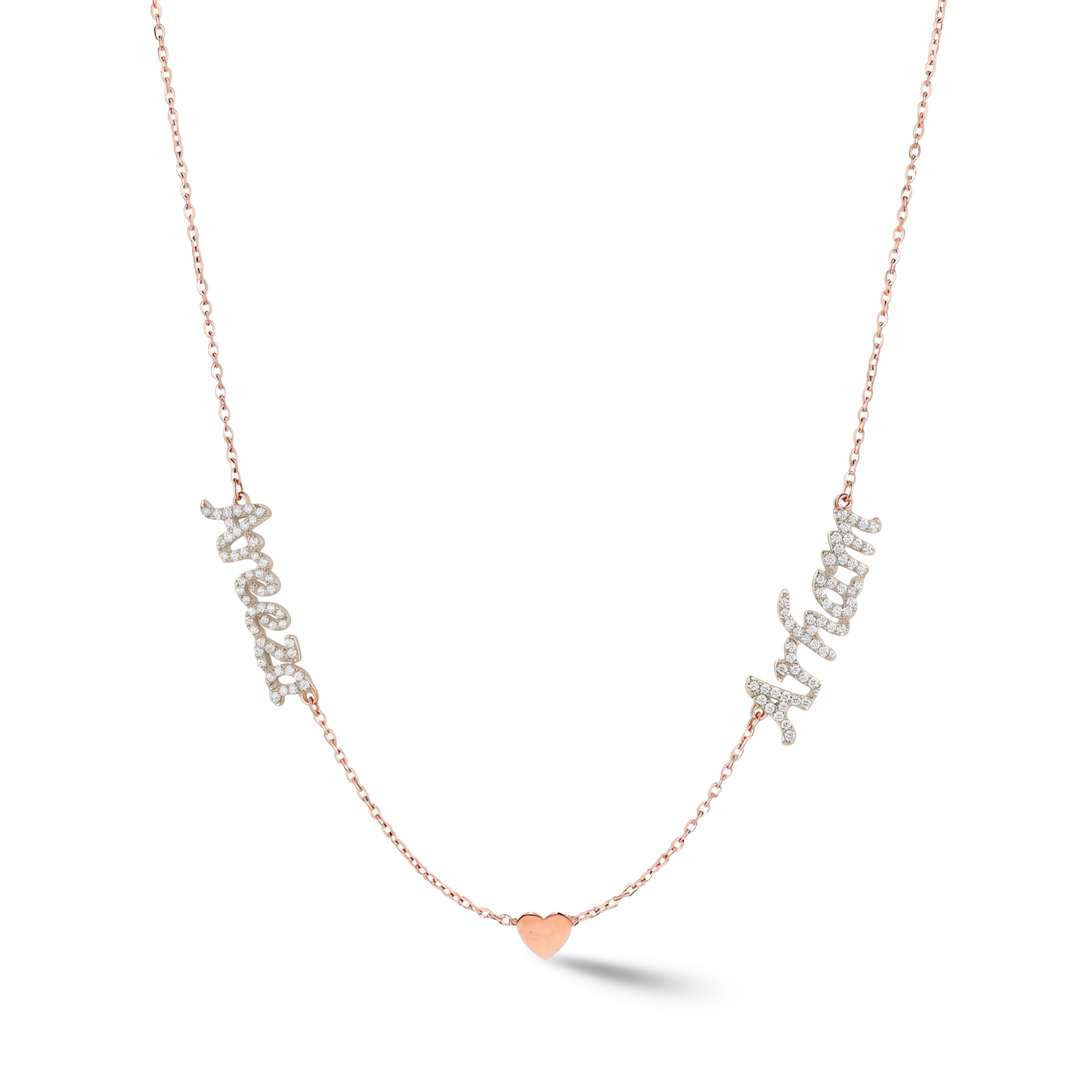 Zeeana Two Name Necklace