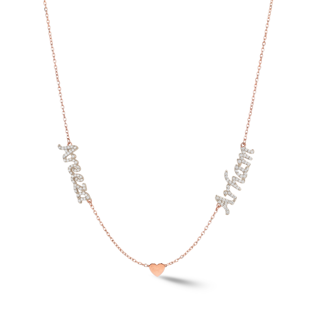 Zeeana Two Name Necklace